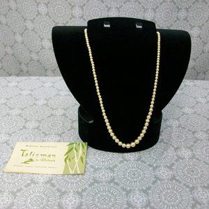 Deltah "Talisman" 18" Simulated Pearl Necklace